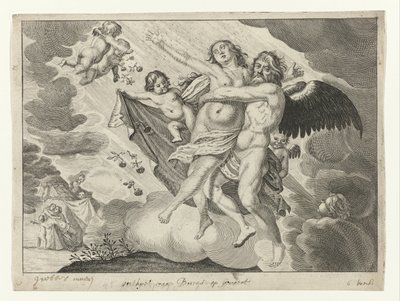 Boreas porywa Oreithyia autorstwa Crispijn van de Passe (II) (possibly)
