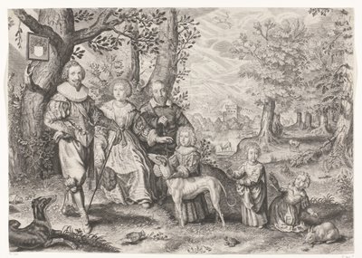 Portret Guy Michel Lejay i jego rodziny autorstwa Crispijn van de Passe (II)