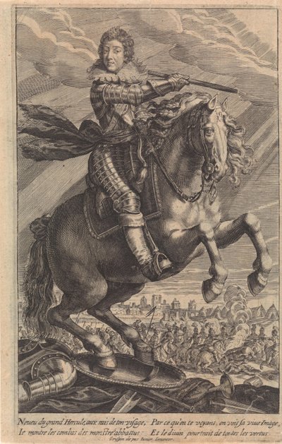 Portret Ludwika XIII na koniu autorstwa Crispijn van de Passe (II)