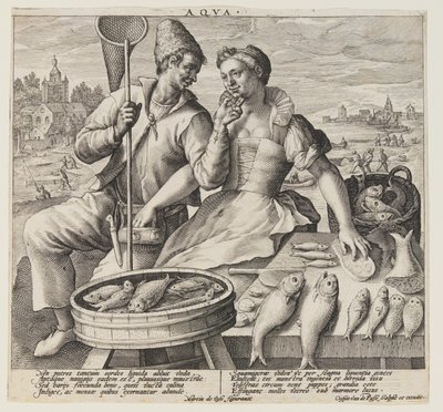 Aqua (Woda), od The Elements (Żywioły) autorstwa Crispijn van de Passe I