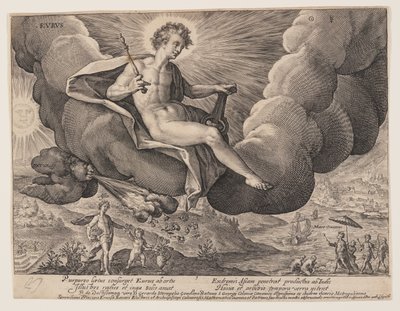 Eurus, z The Winds autorstwa Crispijn van de Passe I