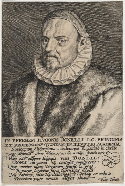Hugo Donellus autorstwa Crispijn van de Passe I