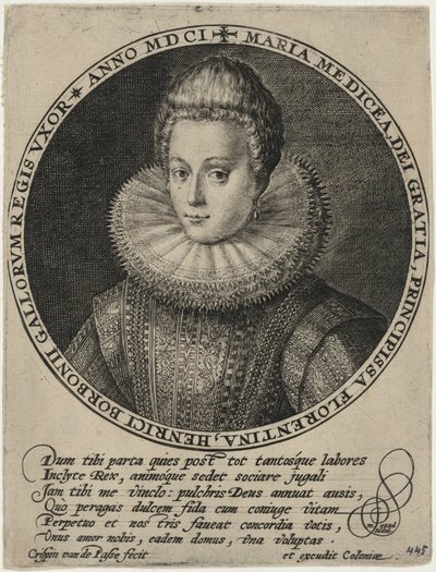 Marie de Medicis, królowa Francji autorstwa Crispijn van de Passe I