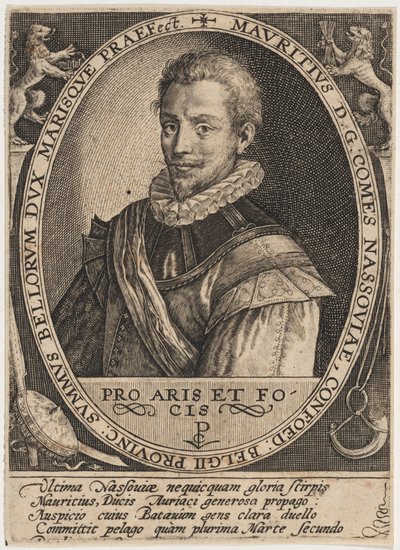 Maurice z Nassau, książę Oranii autorstwa Crispijn van de Passe I