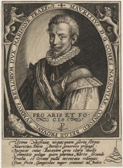 Maurice z Nassau, książę Oranii autorstwa Crispijn van de Passe I