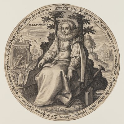 Melpomene, z Muz autorstwa Crispijn van de Passe I