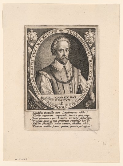 René de Laudonnière autorstwa Crispijn van de Passe I