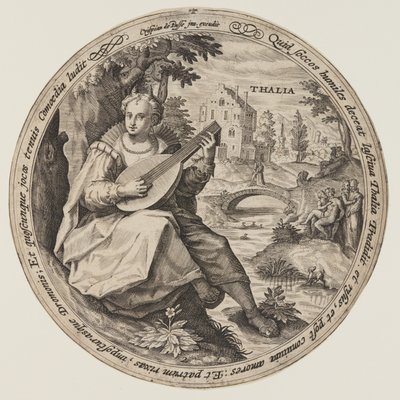Terpsichore, z Muz autorstwa Crispijn van de Passe I