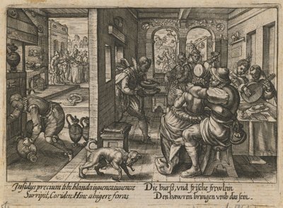 Bankiet z Muzykami, ok. godz. 1600 autorstwa Crispijn van de Passe the Elder