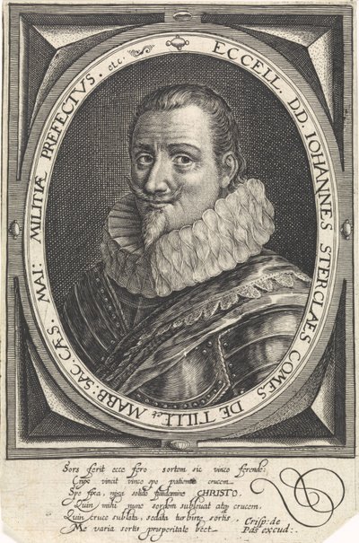 Portret Johanna Tserclaesa, hrabiego Tilly autorstwa Crispijn van de Passe the Elder