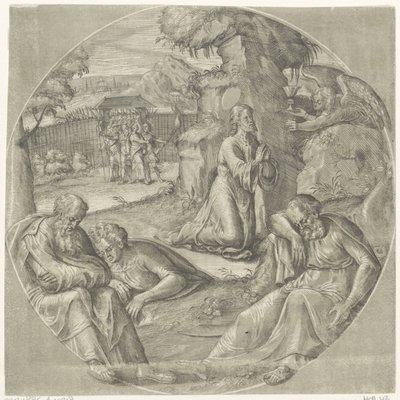 Chrystus na Górze Oliwnej autorstwa Crispijn van den Broeck