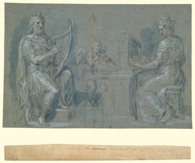 Dawid i św. Cecylia autorstwa Crispin van den Broeck