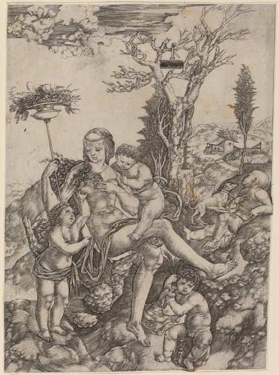Alegoria Matki Ziemi autorstwa Cristofano Robetta