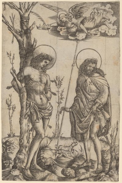 Św. Sebastian i Św. Roch autorstwa Cristofano Robetta