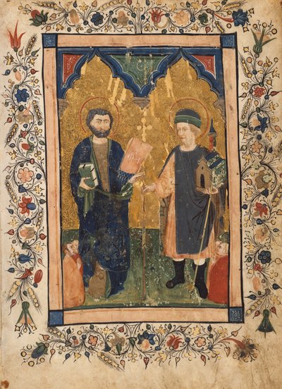 Św. Marek Ewangelista i Św. 1425-34. autorstwa Cristoforo Cortese