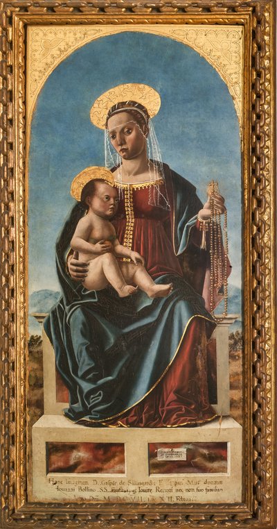 Madonna z Dzieciątkiem (olej na panelu) autorstwa Cristoforo da Lendinara Canozzi or Canozi