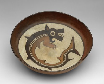 Miska z Bóstwem Zabójczego Wieloryba autorstwa Culture Nazca