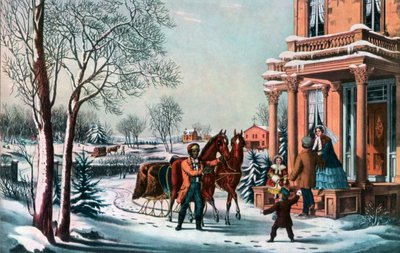 Amerykańskie życie na wsi, 1855. autorstwa Currier and Ives
