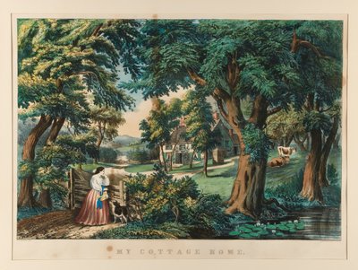 Mój domek. autorstwa Currier and Ives