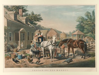 Przygotowanie do rynku autorstwa Currier and Ives