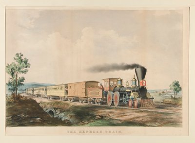Pociąg ekspresowy autorstwa Currier and Ives