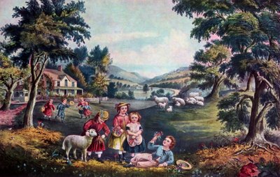 Pora Radości, Dzieciństwo, 1868. autorstwa Currier and Ives