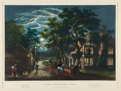 Zajazd przy drodze autorstwa Currier and Ives