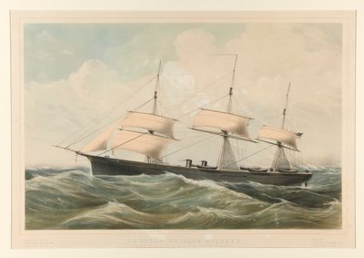 Amerykańska fregata parowa Niagara autorstwa Currier and Ives