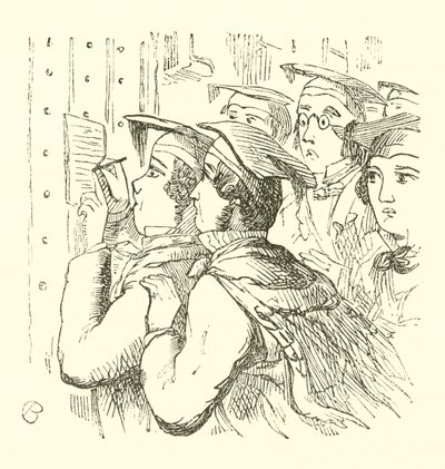 Lista egzaminacyjna uczelni autorstwa Cuthbert Bede