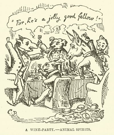 Ilustracja do małego pana bramkarza i jego przyjaciela Verdant Green autorstwa Cuthbert Bradley