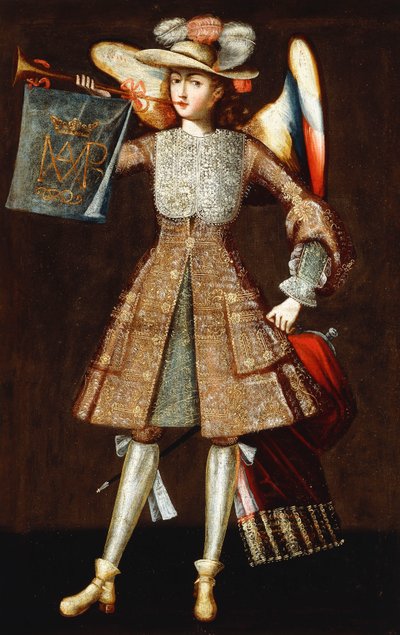 Archanioł z trąbką autorstwa Cuzco School