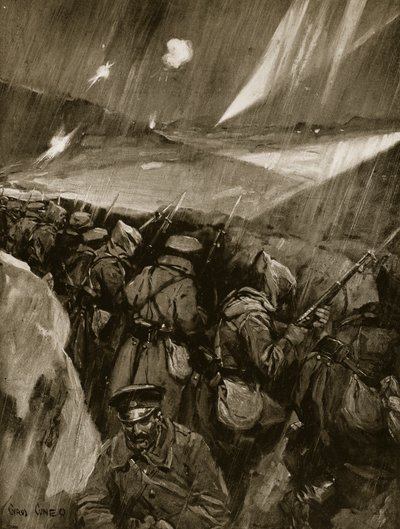 Bułgarzy oblegający Adrianopol, 1912-13 autorstwa Cyrus Cuneo