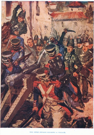 Brygada Strzelców oczyszcza wieś, 1915 autorstwa Cyrus Cuneo