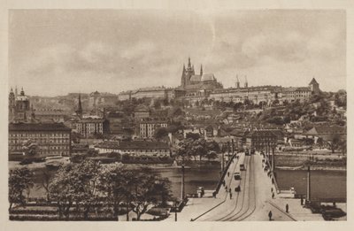 Most Manesa i zamek, Praga autorstwa Czech Photographer