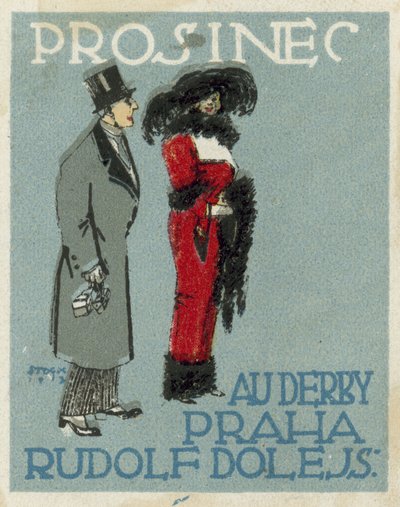 Grudzień. Moda Au Derby Rudolf Dole, Praga autorstwa Czech School