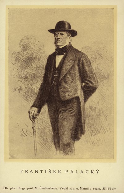 Frantisek Palacky (1798-1876), czeski historyk i polityk autorstwa Czech School