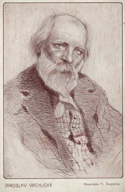 Jaroslav Vrchlicky (1853-1912), czeski poeta autorstwa Czech School