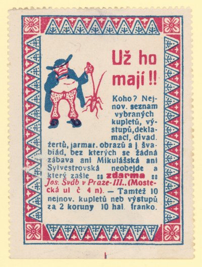 Mężczyzna trzymający owada autorstwa Czech School