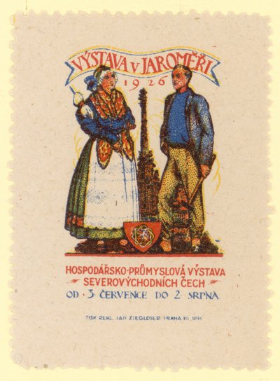 Wystawa Gospodarcza i Przemysłowa Czech Północno-Wschodnich, Jaromer, Czechosłowacja, 1926 autorstwa Czech School