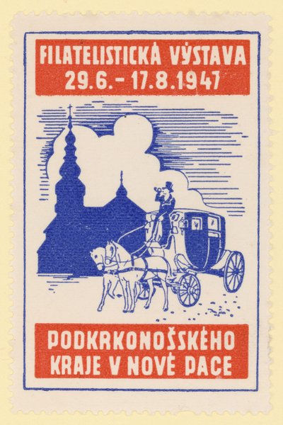 Wystawa filatelistyczna, Czechosłowacja, 1947 autorstwa Czech School