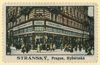 Cukiernicy Stransky, ul. Hybernska, Praga autorstwa Czech School