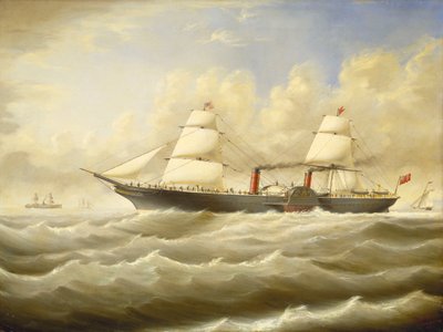 Parowiec "Persia" na wietrze autorstwa D. Lyle