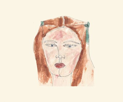 Dziewczyna (akwarela) autorstwa Daisy de Villeneuve