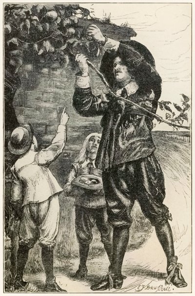 Chłopcy Christiana zaczęli jeść” z „Wędrówki pielgrzyma z tego świata, do tego, który ma nadejść” Johna Bunyana autorstwa Dalziel Brothers