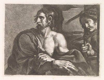 Święty Jan Chrzciciel w więzieniu odwiedzony przez Salome autorstwa Damiano Pernati