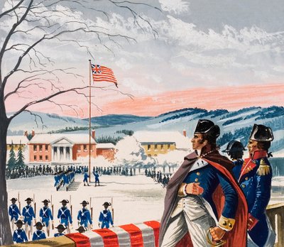 Siły amerykańskie oblegające Boston podczas wojny o niepodległość wzniosły nową flagę na Prospect Hill autorstwa Dan Escott