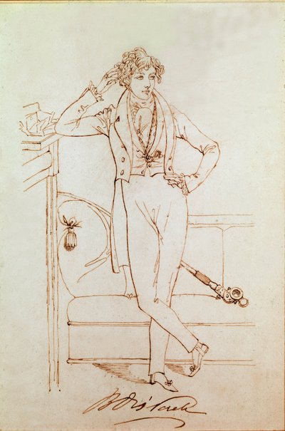 Portret Benjamina Disraeliego, brytyjskiego polityka i założyciela Partii Konserwatywnej autorstwa Daniel Maclise