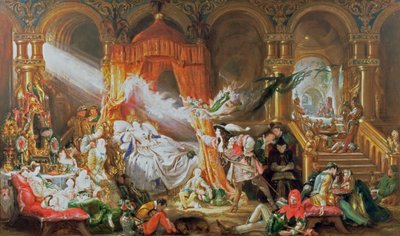 Śpiąca królewna autorstwa Daniel Maclise