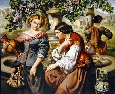 Wiejskie plotki autorstwa Daniel Maclise