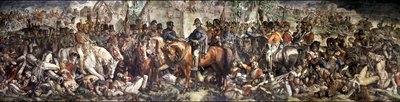Spotkanie Wellingtona i Bluchera po bitwie pod Waterloo autorstwa Daniel (1806 70) Maclise